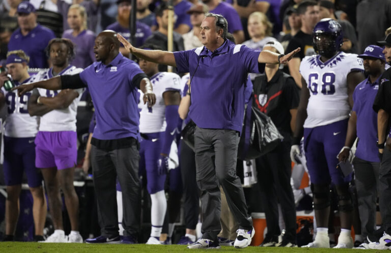 No. 7 TCU faces struggling WVU after 4 wins vs. ranked foes